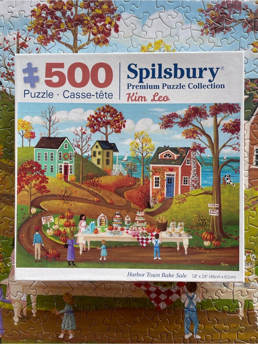 Autumn Village Picnic Jigsaw Puzzle - Multicolor